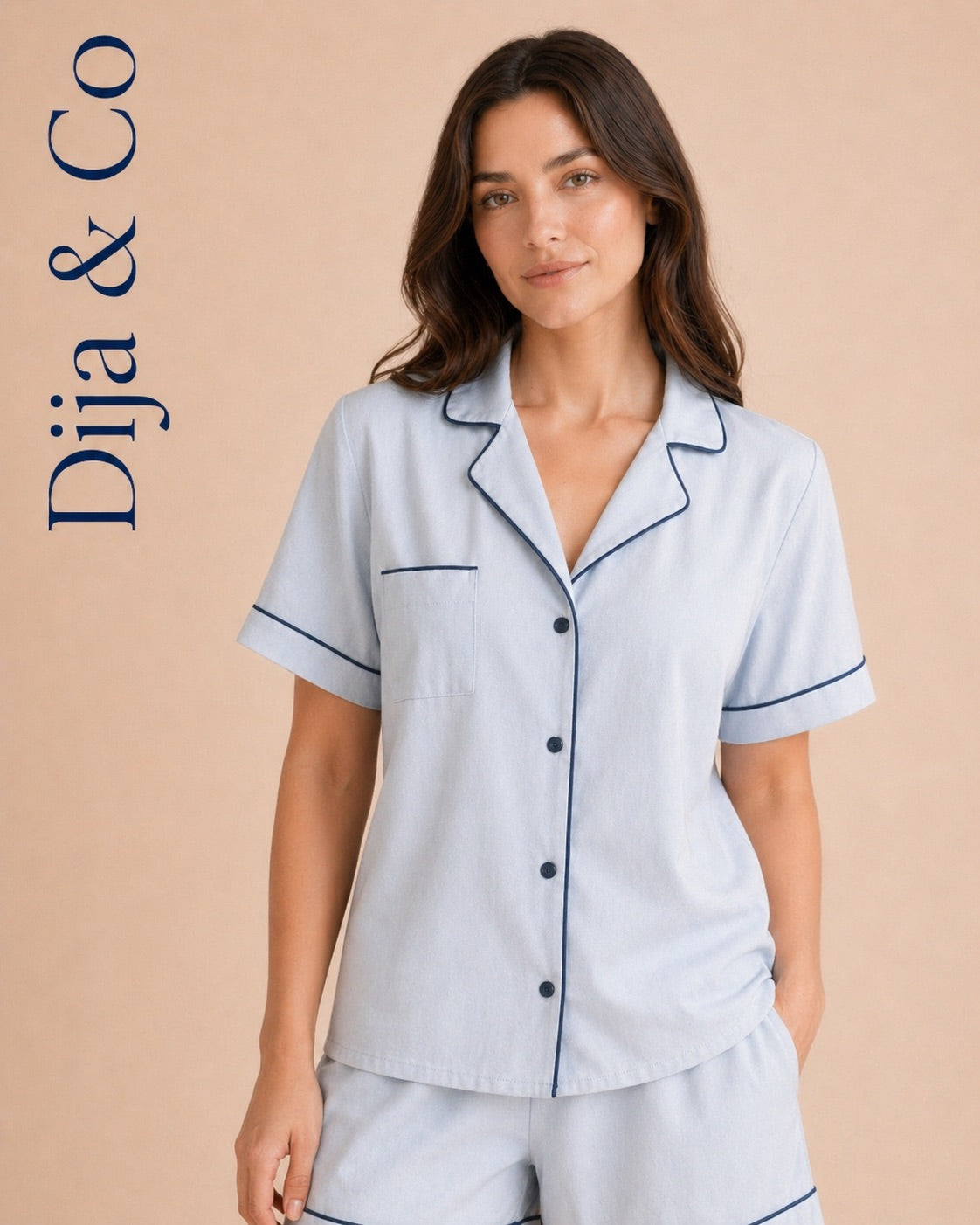 100% Cotton PJ Set with Shorts