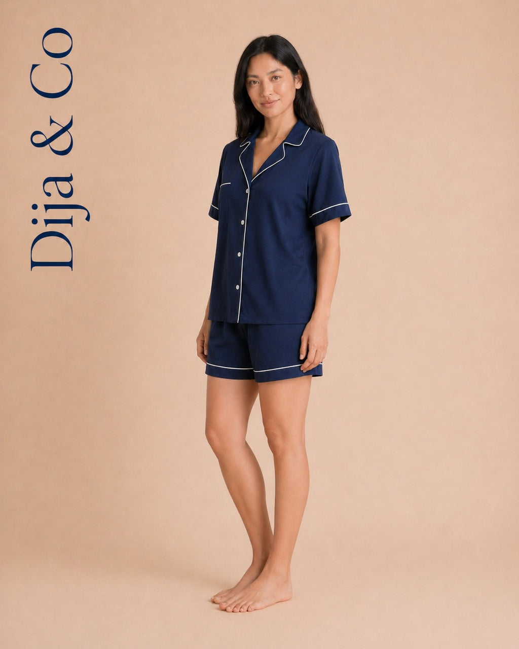 100% Cotton PJ Set with Shorts