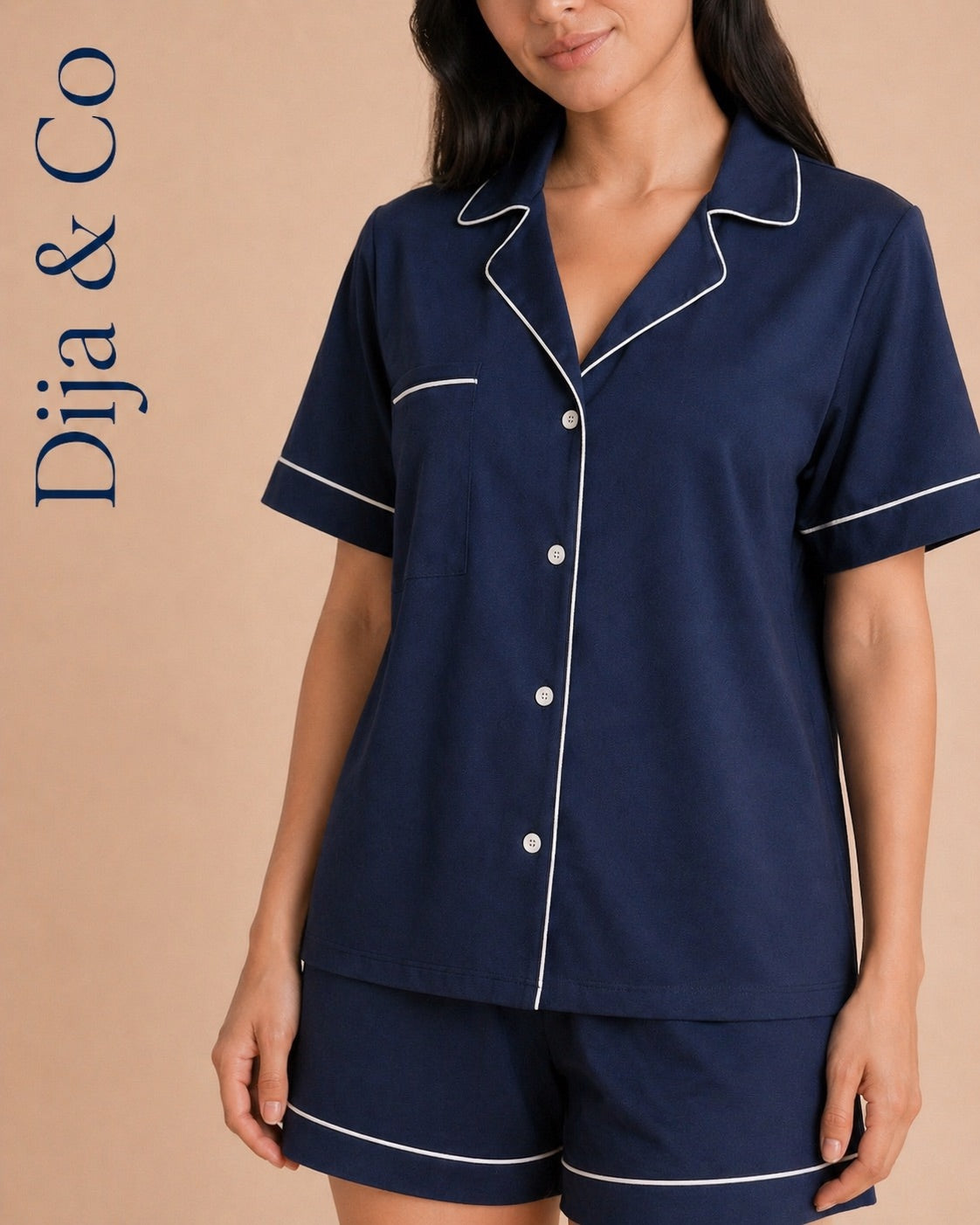 100% Cotton PJ Set with Shorts
