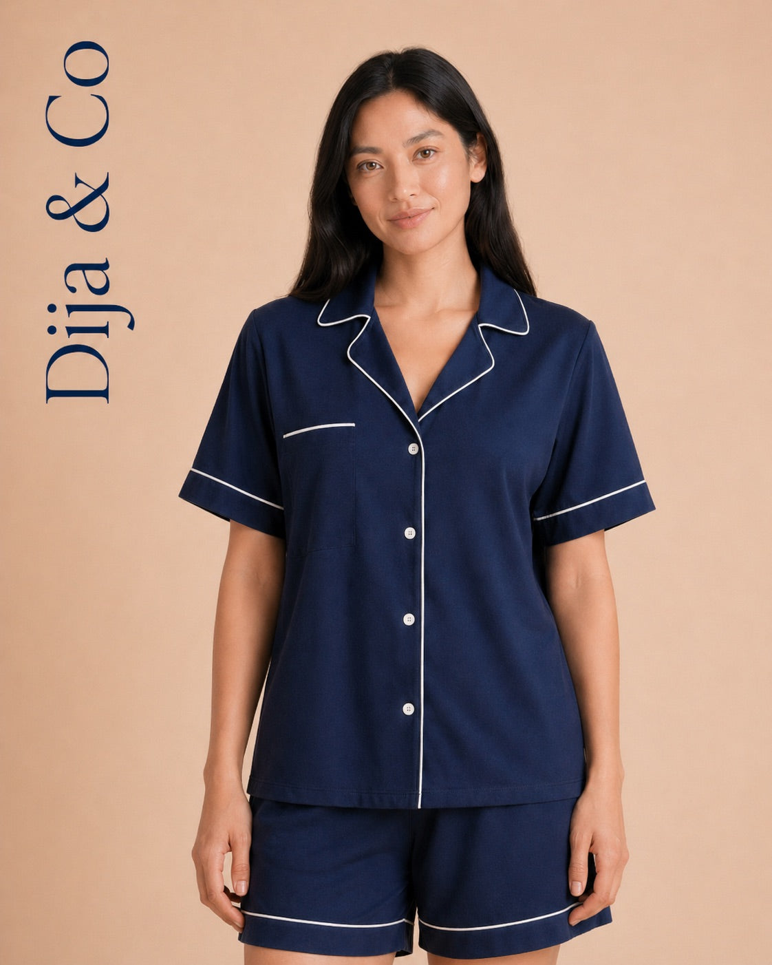 100% Cotton PJ Set with Shorts