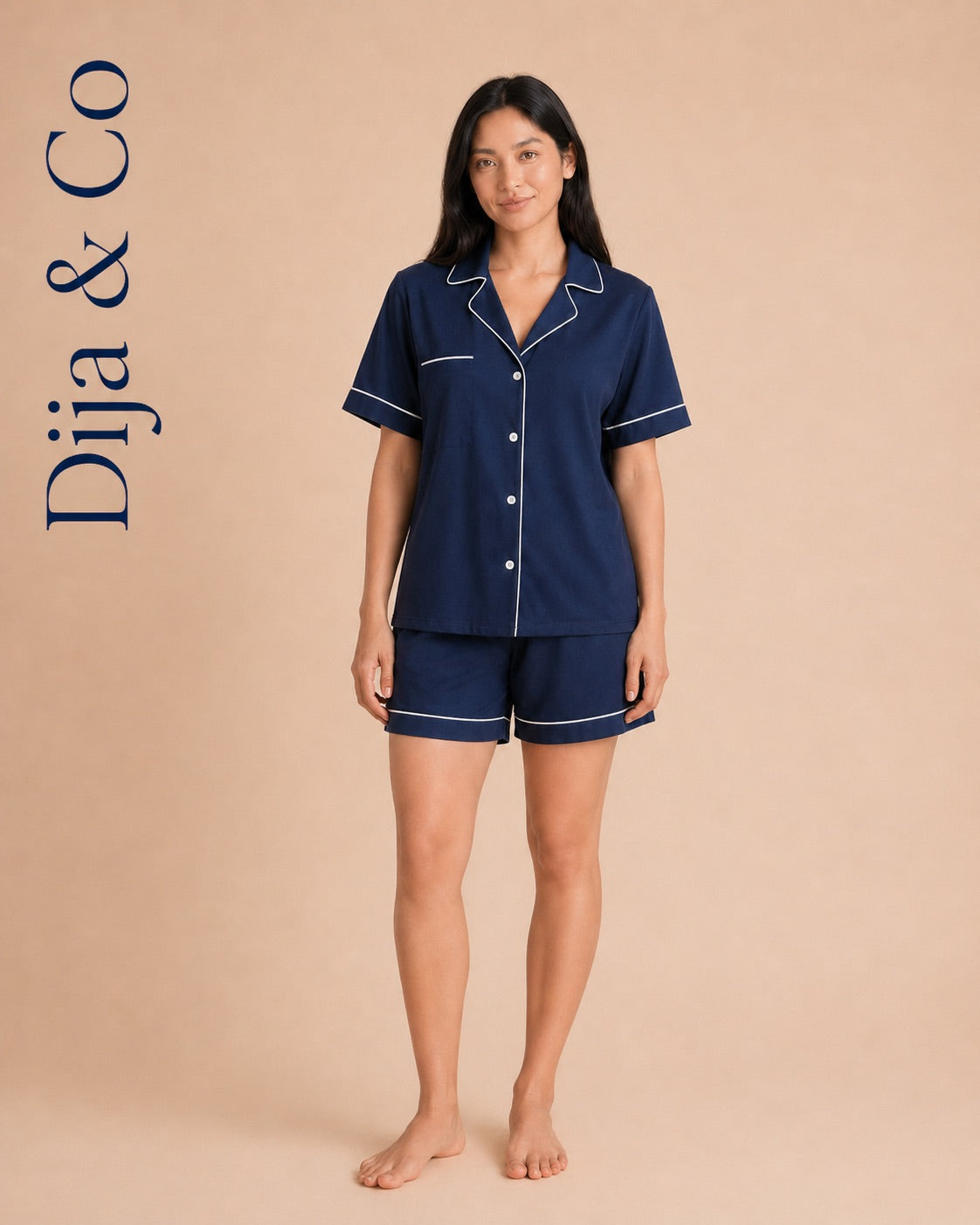 100% Cotton PJ Set with Shorts