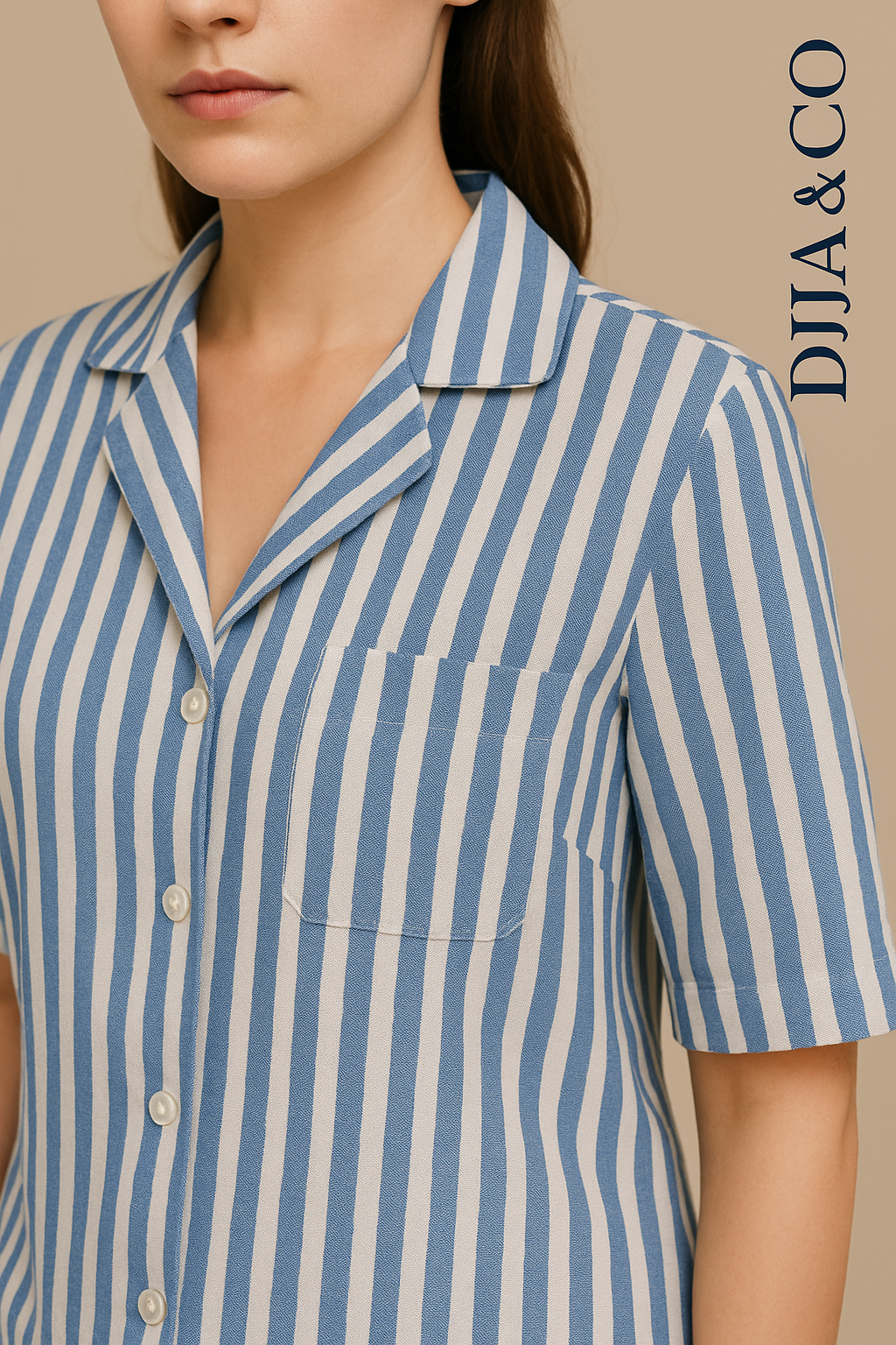 Pyjama Set – shorts- blue