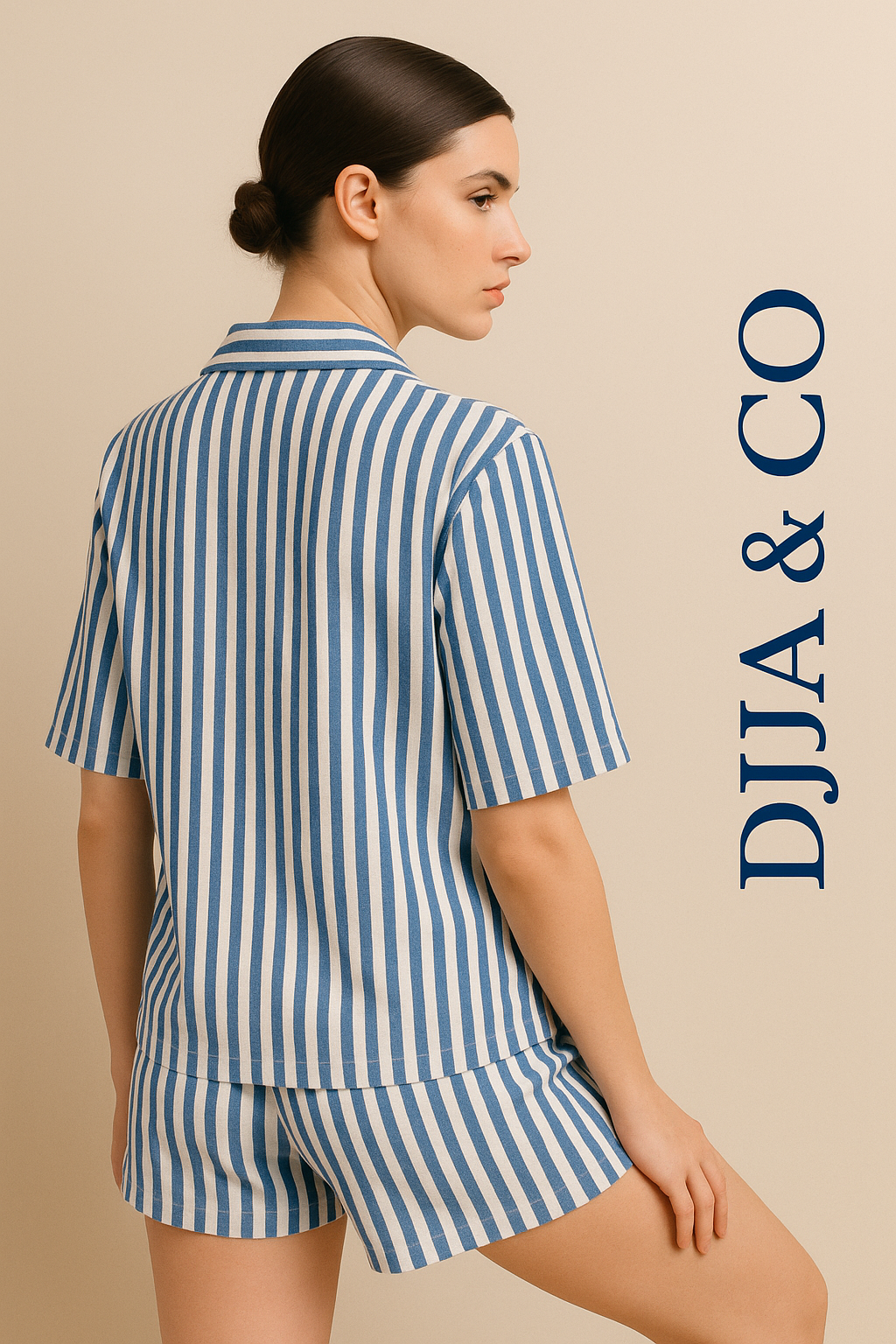 Pyjama Set – shorts- blue