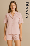Pyjama Set – shorts pink